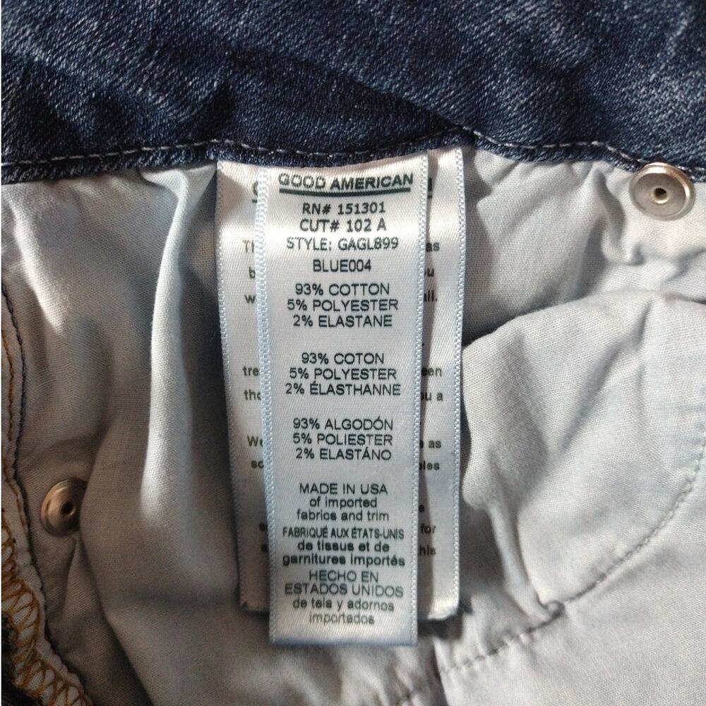 Good American Good Legs Jeans Womens 10/30 Skinny Medium Wash Preppy Casual - Picture 5 of 13